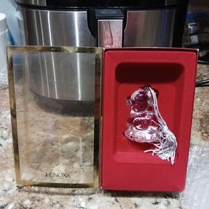 LENOX 2002 Baby's First Christmas Ducky Crystal Christmas Ornament